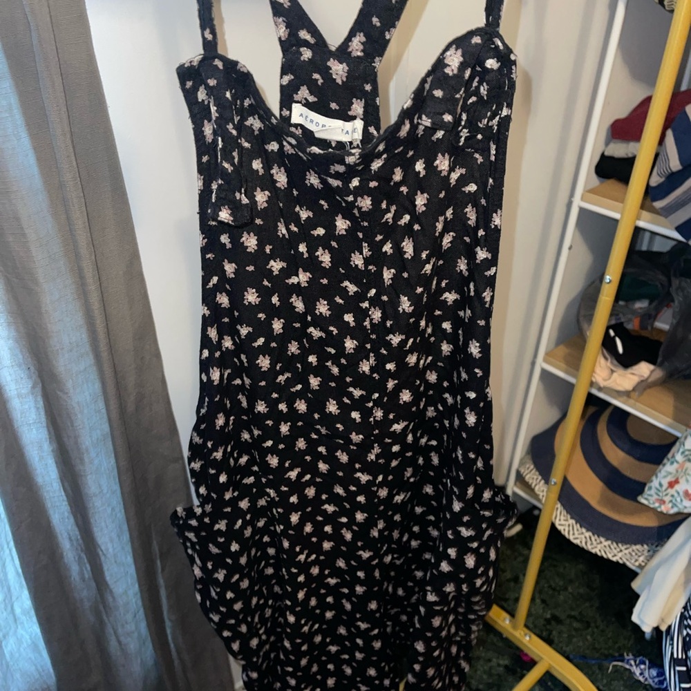 Aeropostale Black and Pink Floral Dress